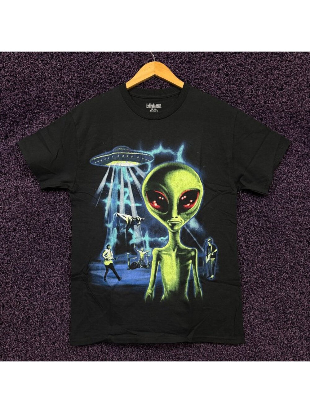 Blink-182 Alien Double Sided Rock T-Shirt Size Medium
